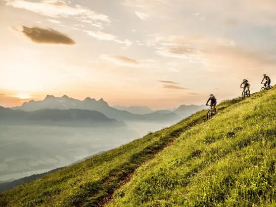 Radfahren und Mountainbiken